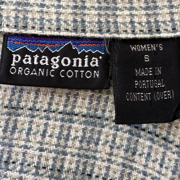 Patagonia Women’s Fjord Flannel Shirt S Organic Cotton Long Sleeve EXCELLENT - Picture 9 of 10